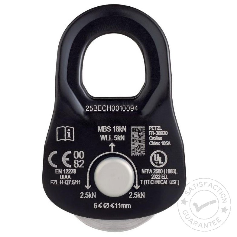 kladka PETZL Rescue S black