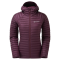 Montane W Anti-Freeze Lite Hooded berry - Μπουφάν
