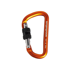 Mosquetón SINGING ROCK Mini D Screw bronze