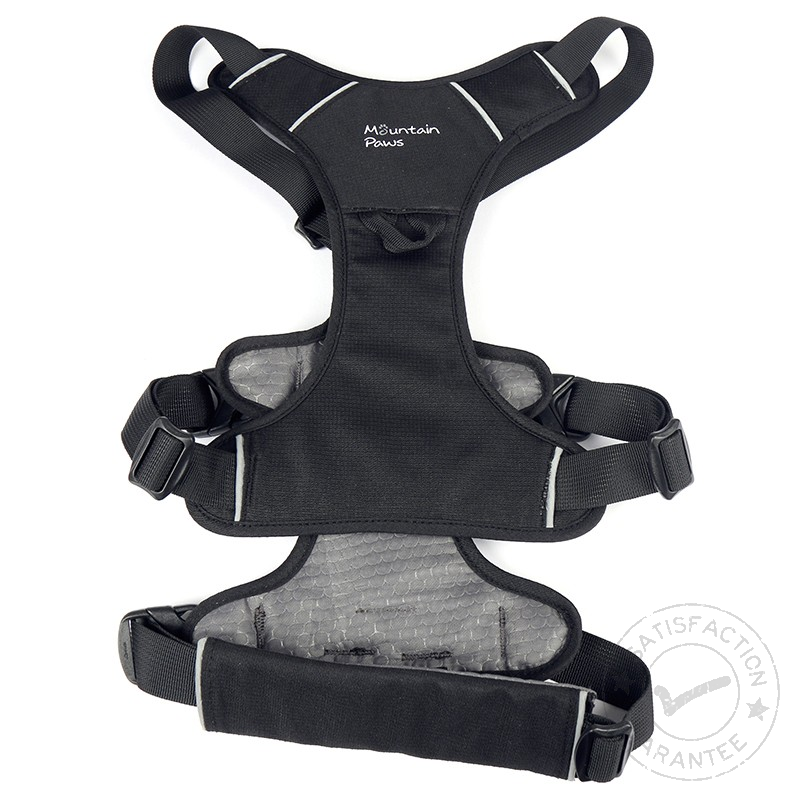 Mountain Paws 3-Strap Dog Harness L black - kutyahám