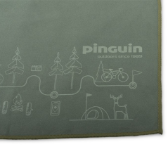 PINGUIN Micro Towel Map M gray