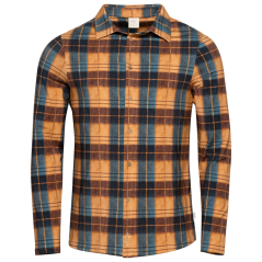 CHILLAZ Sebastian 2.0 Karo Ochre Greyblue - Shirt