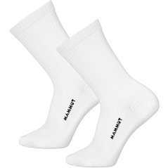 MAMMUT Everyday Crew Socks 3-Pack white-black - Chaussettes