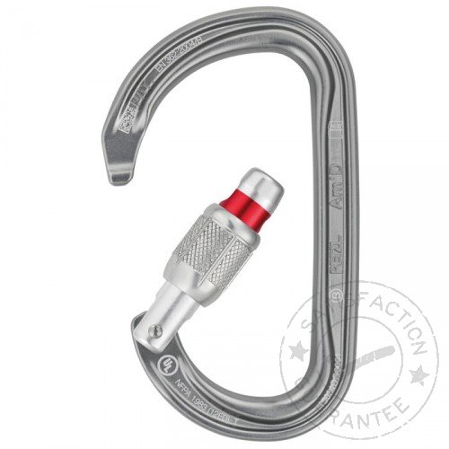 karabína PETZL Am'D Screw-Lock gray