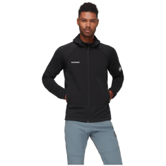 MAMMUT Massone ML Hooded black - Flis jakna