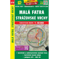 Mapa SHOCart: Malá Fatra, Strážovské vrchy 1:40 000