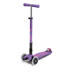 Scooter MAXI Micro Deluxe Foldable LED purple