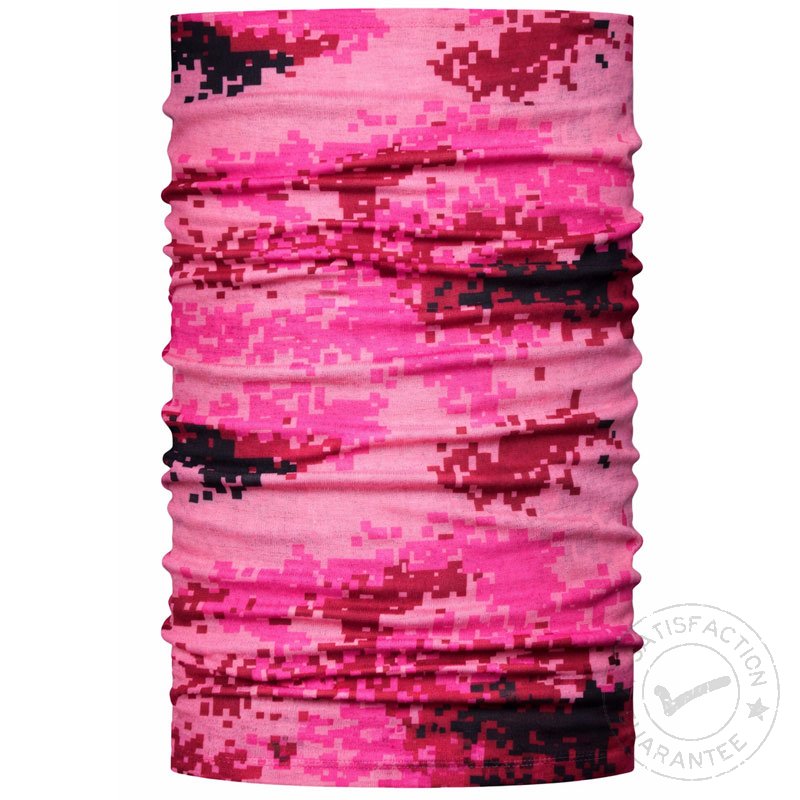 Braga de cuello BANDANA Tubular Digital Camo pink