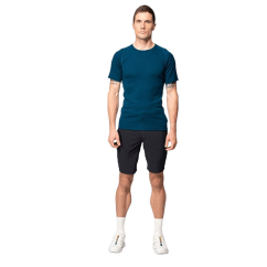 DEVOLD Lauparen Merino 190 Base Tee Man flood - póló