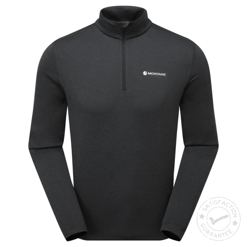 Тениска Montane Dart Zip Neck black