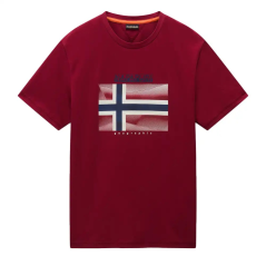 Napapijri S-Lari tibetian red - Maglietta