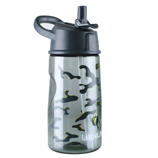 fľaša na vodu LittleLife Flip-Top Bottle camo