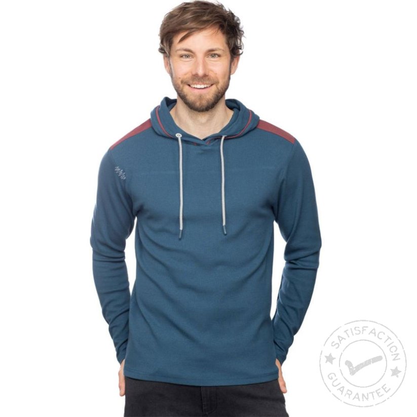 CHILLAZ Tessin 2.0 Longsleeve dark blue/dark red - kapucnis pulóver