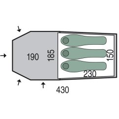 PINGUIN Storm 3 green - sátor