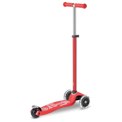 Scooter Micro MAXI Deluxe LED red