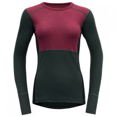 DEVOLD Lauparen Merino 190 Shirt Woman beetroot/woods/ink