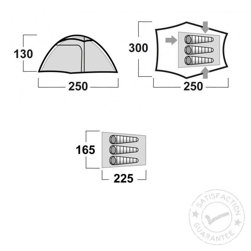 Cort ușor HUSKY Sawaj Triton 3 green