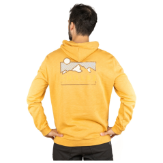 CHILLAZ Sapporo Mountain Logo Ochre - Sweat à capuche