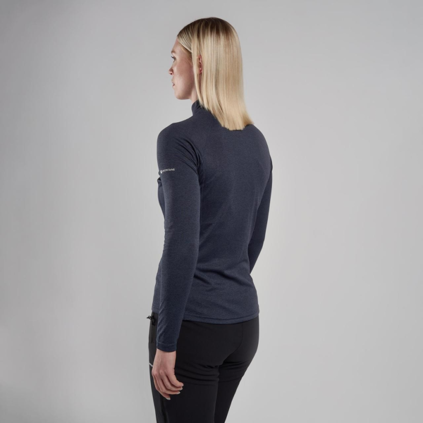 Montane Dart Zip Neck W eclipse blue - T-shirt