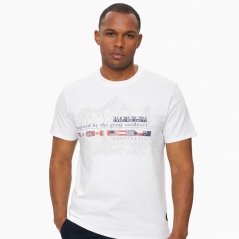 Napapijri S-Turin bright white - Maglietta