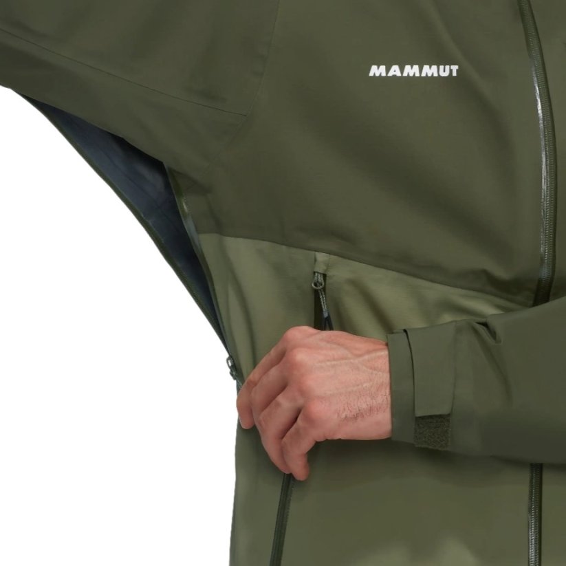 MAMMUT Alto Guide HS Hooded marsh/dark marsh - windjak