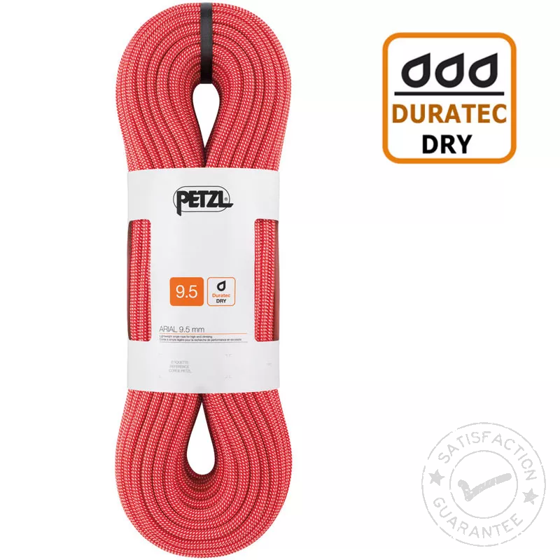 PETZL Arial 9.5mm Dry 60m red - köis