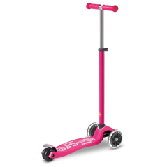 Scooter Micro MAXI Deluxe LED pink