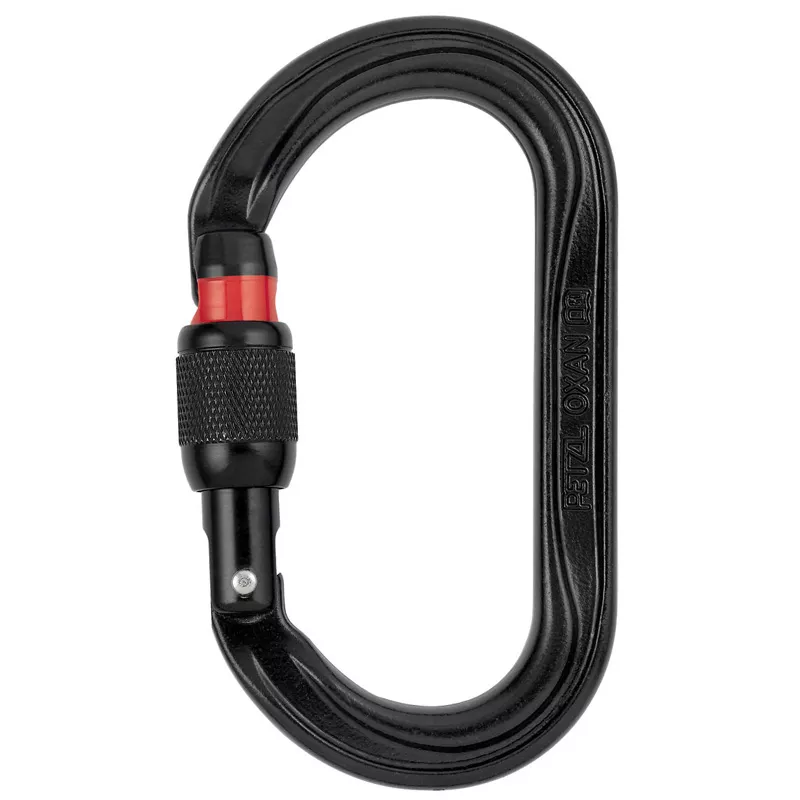 Moschettone PETZL Oxan Screw-Lock 2-Pack negro