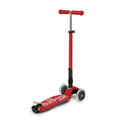 Scooter MAXI Micro Deluxe Foldable LED red