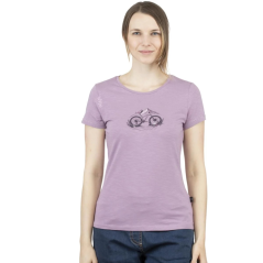 triko CHILLAZ Gandia Mountainbike Flowers dark violet