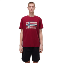 Napapijri S-Lari tibetian red - Maglietta