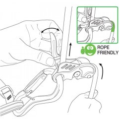 BEAL Birdie matt green - Spravica za osiguravanje