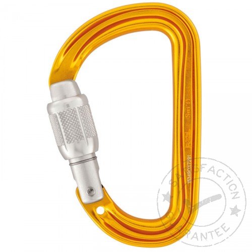 karabína PETZL Sm'D Screw Lock yellow