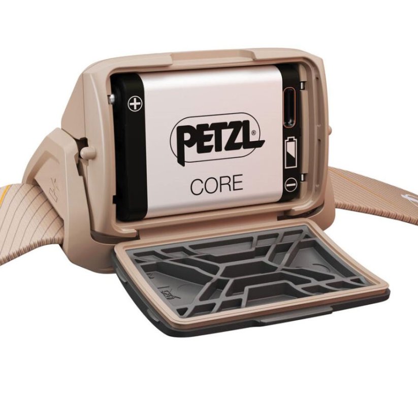 čelovka PETZL Tikka Core 450 brown