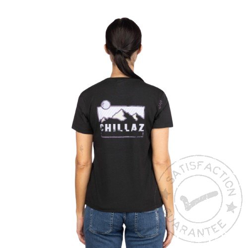 CHILLAZ Iseo Mountain Logo black - T-särk
