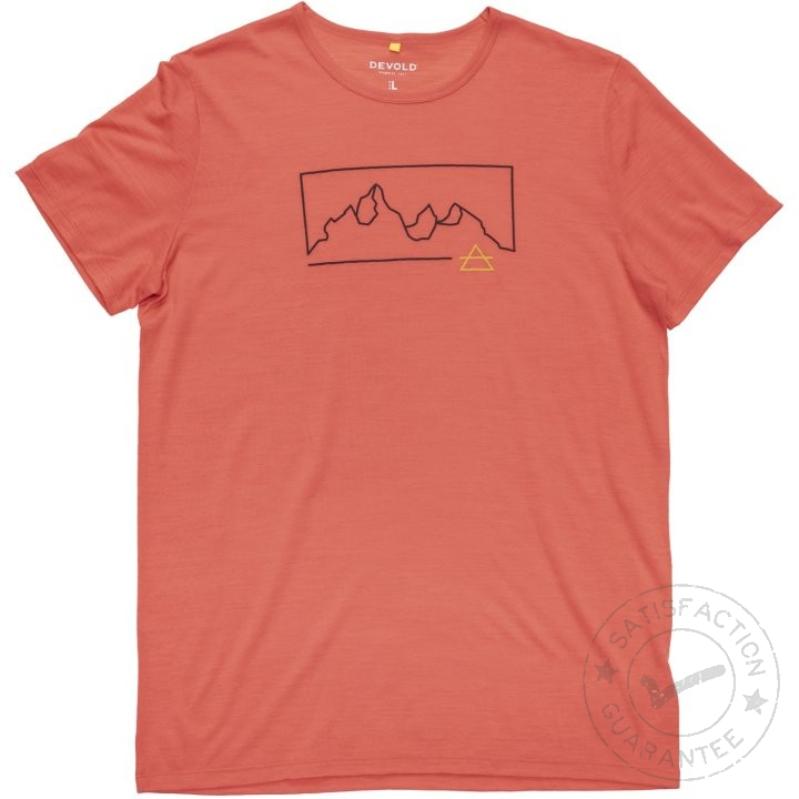 DEVOLD Active Outline Tee Man cayenne - T-särk