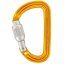 karabína PETZL Sm'D Screw Lock yellow