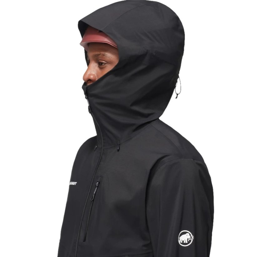 bunda MAMMUT Alto Guide HS Hooded black - Veľkosť: XXL