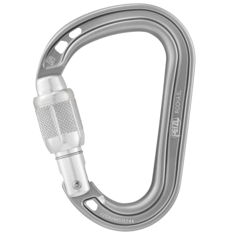 karabína PETZL Rocha Screw-Lock silver
