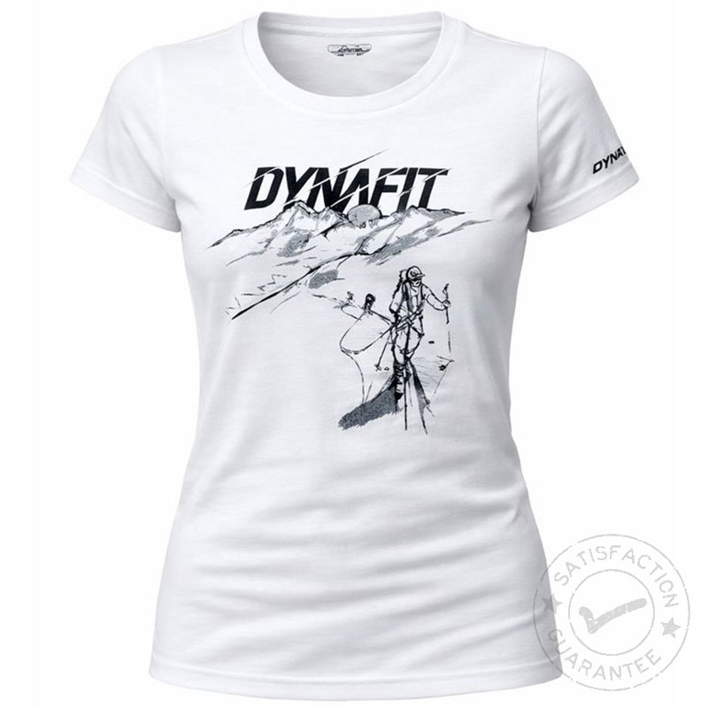 DYNAFIT Promo Graphic W S/S Tee nimbus - Camiseta