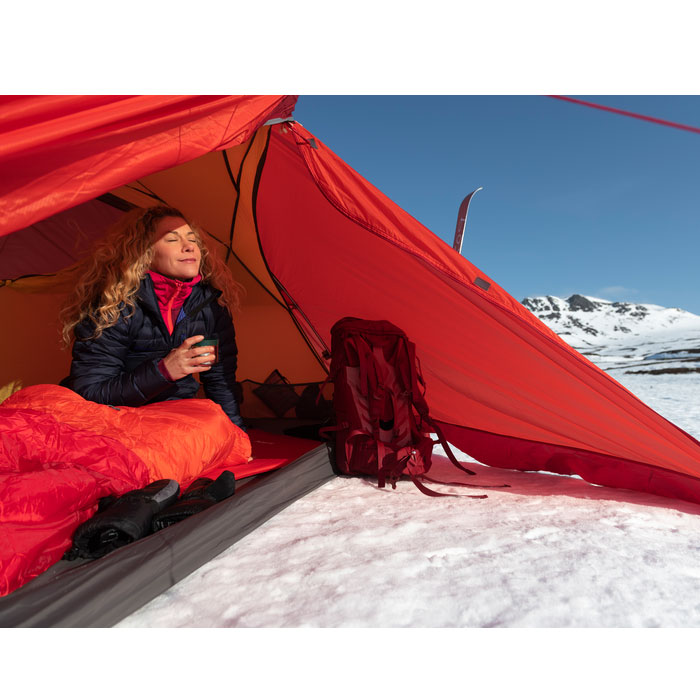 BERGANS Trollhetta Synthetic 800 Short fire red - Saco de dormir