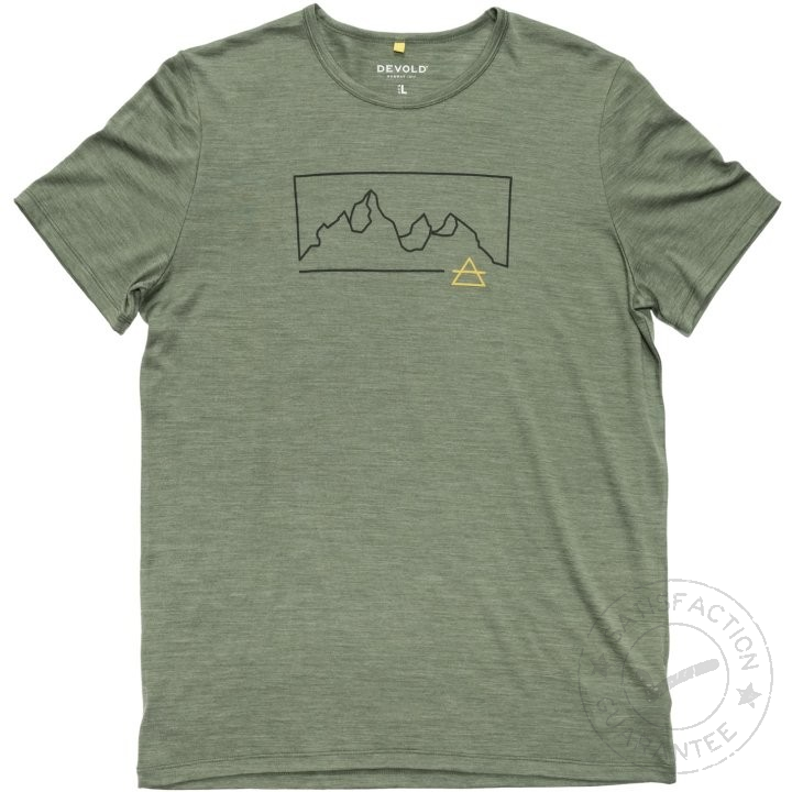 DEVOLD Active Outline Tee Man forest - T-särk