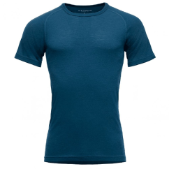 DEVOLD Lauparen Merino 190 Base Tee Man flood - póló