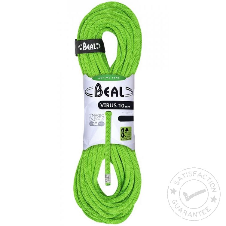 Динамично въже BEAL Virus 10.0mm 80m solid green