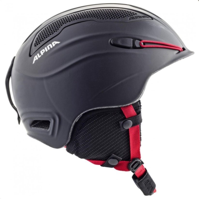 Alpina SNOW TOUR (55-59) black-red matt - skihelm