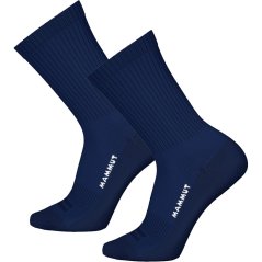 MAMMUT Everyday Crew Socks 3-Pack marine-white - Chaussettes