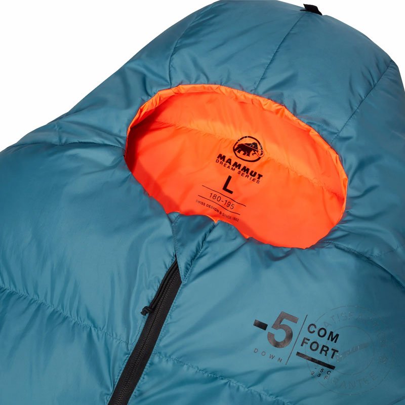 Спален чувал MAMMUT Comfort Down Bag -5°C L nautical