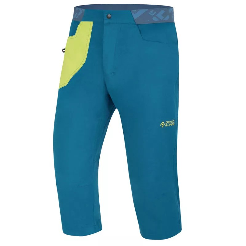 DIRECT ALPINE Campus 3/4 Capri 1.0 petrol/lime - Veľkosť: XL