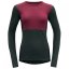 DEVOLD Lauparen Merino 190 Shirt Woman beetroot/woods/ink