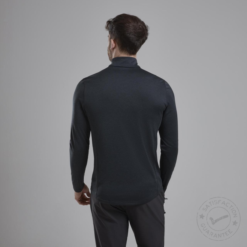 Тениска Montane Dart Zip Neck black